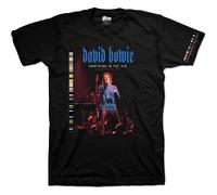 Live In Paris Sleeve Print T-Shirt David Bowie Black XXL