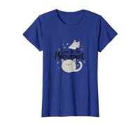 Live in The Meowment: Cute Cat Lover Word Game T-Shirt, Women, Royal Blue, 3XL
