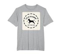 Live in The Moment Like Your Dog - Inspirational Pet T-Shirt, Men's Big and Tall, Heather Grey, 2X Tall
