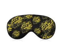 Live in Wonder Blackout Sleep Mask for Side Sleeper Soft Covers for Travel Essentials Nap