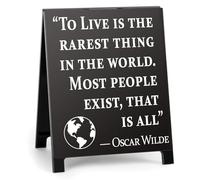 Live Is The Rarest Thing In The World Most People Exist That's All Inspirational Office Desk Decor Emotional Supporting Gifts Positive Home Cubicle Decor for Coworkers Friends White Elephant Gifts