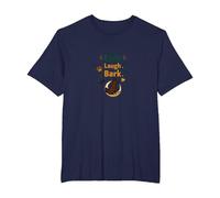 Live Laugh Bark: Playful Dog Lover T-Shirt, Men's Big and Tall, Navy, 5X Tall