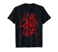Live Laugh Funny Love Heavy Black Metal Ironic Halloween Art T-Shirt