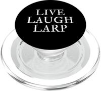 LIVE LAUGH LARP Saying Live Action Role Playing Larping PopSockets PopGrip for MagSafe