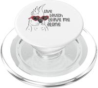 Live Laugh Leave Me Alone Parrot Fun PopSockets PopGrip for MagSafe