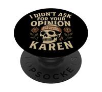 Live Laugh Leave Me Alone Skull Karen PopSockets Adhesive PopGrip