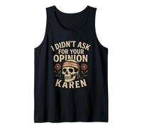 Live Laugh Leave Me Alone Skull Karen Tank Top