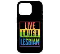 Live Laugh Lesbian Funny Pride Case for iPhone 16 Pro