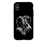 Live Laugh Lesbian Pride Month LGBTQ Kissing Couple Case for iPhone X/XS