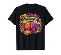Live Laugh Lobotomize Tye Die 70s Hippie Clothes Lobotomized T-Shirt