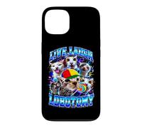 Live Laugh Lobotomy Meme Cats Ironic Bootleg Case for iPhone 13