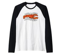Live Laugh Lobster Funny Seafood Lover Beach Cookout Raglan Baseball Tee