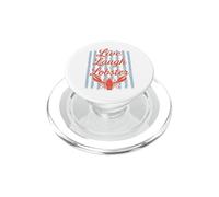 Live Laugh Lobster Retro Summer Funny Crawfish Lobster PopSockets PopGrip for MagSafe