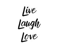 Live Laugh Love Notebook: nspiration, Motivation, Journal, Composition Book, 130 pages, Lined, 8.5x11", White