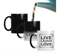 Live Laugh Love Novelty Heat Colour Changing Mug