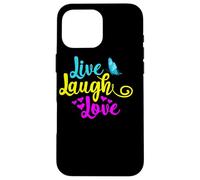 Live, Laugh, Love w/Butterfly Case for iPhone 16 Pro Max