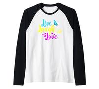 Live, Laugh, Love w/Butterfly Raglan Baseball Tee