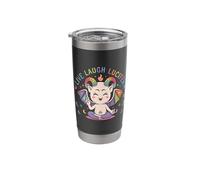 Live Laugh Lucifer Cute Baphomet Demon Devil Stainless Steel Insulated Tumbler