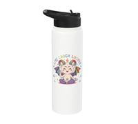 Live Laugh Lucifer Cute Baphomet Demon Devil Stainless Steel Insulated Water Bottle