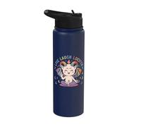 Live Laugh Lucifer Cute Baphomet Demon Devil Stainless Steel Insulated Water Bottle