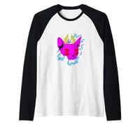 Live Laugh Lucifer Sphynx Cat Pastel Goth Cute Demon Devil Raglan Baseball Tee