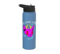 Live Laugh Lucifer Sphynx Cat Pastel Goth Cute Demon Devil Stainless Steel Insulated Water Bottle
