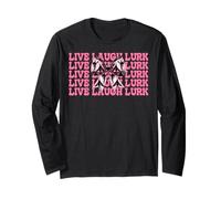 Live Laugh Lurk Mothman Cryptozoology Cryptid Girl Mom Long Sleeve T-Shirt