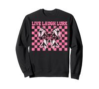 Live Laugh Lurk Mothman Cryptozoology Cryptid Girl Mom Sweatshirt