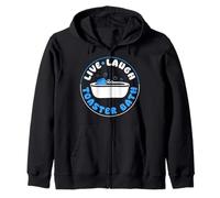 Live Laugh Toaster Bath Dark Humor Mood Zip Hoodie