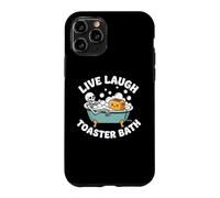 Live, Laugh, Toaster Bath - Fun Saying Novelty Skeleton Meme Case for iPhone 11 Pro
