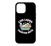 Live, Laugh, Toaster Bath - Fun Saying Novelty Skeleton Meme Case for iPhone 12 Pro Max