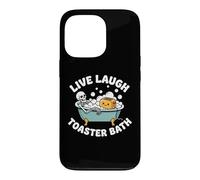 Live, Laugh, Toaster Bath - Fun Saying Novelty Skeleton Meme Case for iPhone 13 Pro