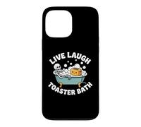 Live, Laugh, Toaster Bath - Fun Saying Novelty Skeleton Meme Case for iPhone 13 Pro Max