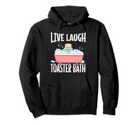 Live Laugh Toaster Bath Funny Joke Humor Saying Toast Bread Pullover Hoodie