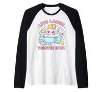 Live Laugh Toaster Bath Funny Meme Saying Funny Toaster Raglan Baseball Tee