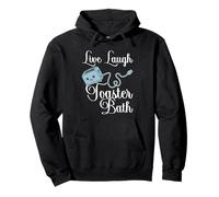 Live Laugh Toaster Bath Inspirational Funny Life Joke Pullover Hoodie