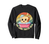 Live Laugh Toaster Bath Meme Retro Kawaii Bread Toast Sweatshirt
