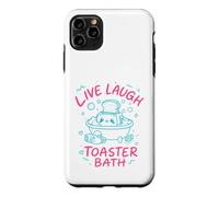 Live Laugh Toaster Bath Sarcastic Unhinged Meme Dark Humor Case for iPhone 11 Pro Max