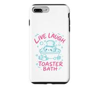 Live Laugh Toaster Bath Sarcastic Unhinged Meme Dark Humor Case for iPhone 7 Plus/8 Plus