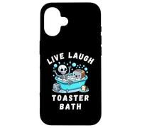 Live Laugh Toaster Bath, Sarcastic Unhinged Meme Saying Case for iPhone 16