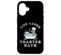 Live Laugh Toaster Bath, Sarcastic Unhinged Meme Saying Case for iPhone 16