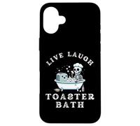 Live Laugh Toaster Bath, Sarcastic Unhinged Meme Saying Case for iPhone 16 Plus