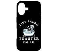 Live Laugh Toaster Bath, Sarcastic Unhinged Meme Saying Case for iPhone 17