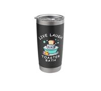 Live Laugh Toaster Bath, Sarcastic Unhinged Meme Saying Stainless Steel Insulated Tumbler