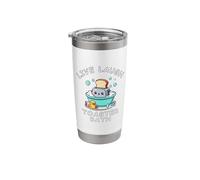 Live Laugh Toaster Bath, Sarcastic Unhinged Meme Saying Stainless Steel Insulated Tumbler