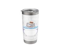 Live Laugh Toaster Bathroom Stainless Steel Insulated Tumbler