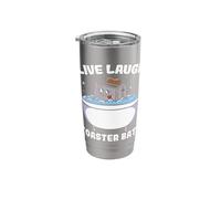 Live Laugh Toaster Bathroom Stainless Steel Insulated Tumbler