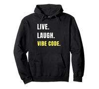 Live Laugh Vibe Code Geek Funny Tech Humor Pullover Hoodie