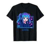 Live Laugh VTube Virtual Streamer Otaku Culture Design Fan T-Shirt