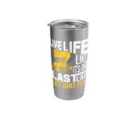 Live Life Like It's The Last Lap - Sprint Car Dirt Track Stainless Steel Insulated Tumbler